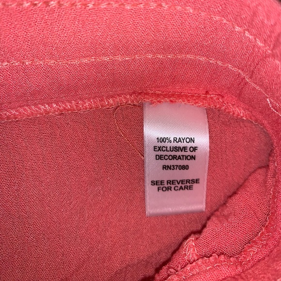 Est. 1946 Rayon Pink & Blue w Beads Shorts 26/28W - Picture 10 of 12